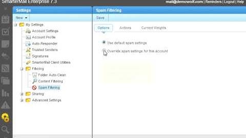 SmarterMail - 15 - Spam Filtering