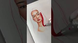 Comment with a red emoji 🍒 (if you know the girl from the drawing let me know!)