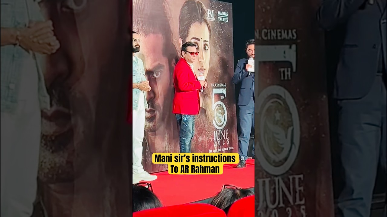 Simbu AR Rahman Kamal Haasan Mani Ratnam Trisha Thug Life Launch Mumbai - Thug Life Kamal Haasan STR