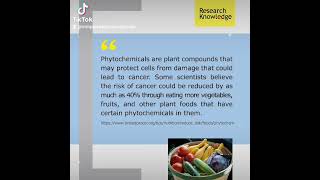 The benefits of phytochemicals ^_^