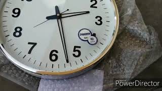 Round Wall clock unboxing from Amazon