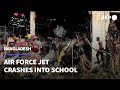 Rescue Operation Underway After Bangladesh Fighter Jet Crashes In Dhaka AFP Rescue Operation Underway After Bangladesh Fighter Jet Crashes In Dhaka AFP
