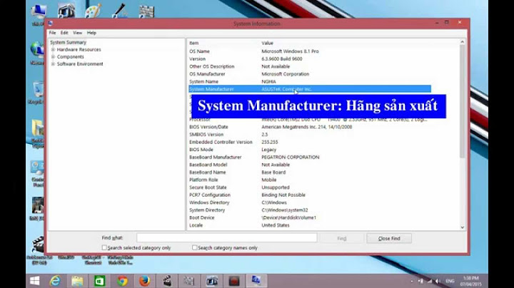Hướng dẫn xem cấu hình máy tính win 8.1 năm 2024