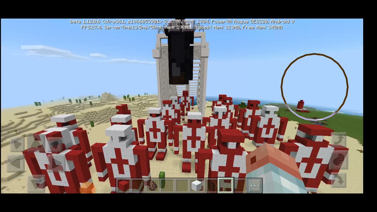 the rumbling map in Minecraft - YouTube