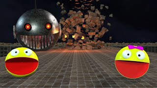 PACMAN VS MONSTER ROBOT PACMAN VS CARTOON CAT