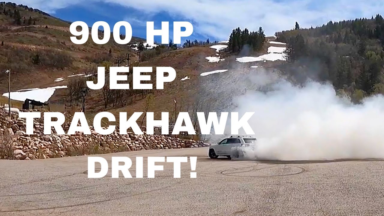 900 HP Jeep Trackhawk drift and burnout! YouTube