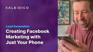 Create a Facebook Marketing Post with Just Your Mobile Phone by Bill Rice Strategy 13 views 3 years ago 9 minutes, 13 seconds