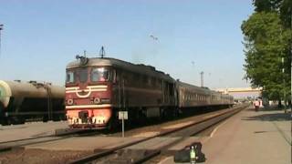 Тепловоз ТЭП60-0927 в ст. Шиауляй / TEP60-0927 at Šiauliai station