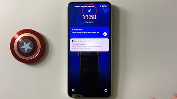 Enter the Home screen after face unlock on OPPO Reno8 5G Android 12