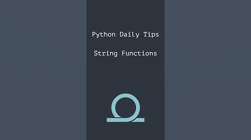 Daily Python Tips String Functions #shorts