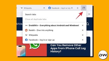 How to Remove List All Tabs Button from Firefox