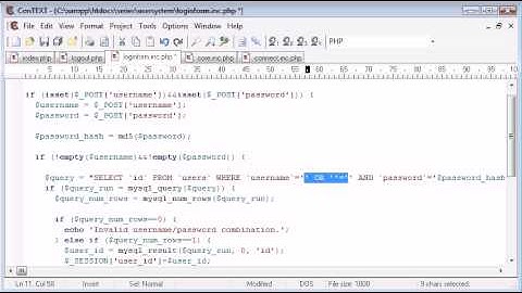 Beginner PHP Tutorial - 143 - Protecting the User Against SQL Injection