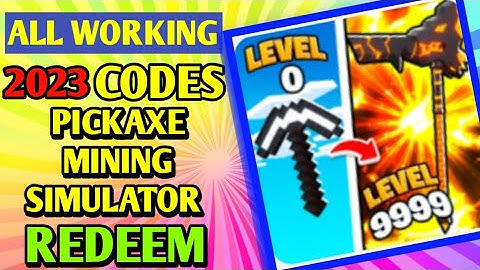 All *New* Pickaxe Mining Simulator Codes 2023 | Codes for Pickaxe Mining Simulator - Roblox Code