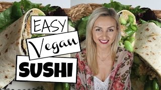 Vegan Sushi Burrito Recipe - Vegan Crab + Veggie Roll - Weeknight Dinners pt 5