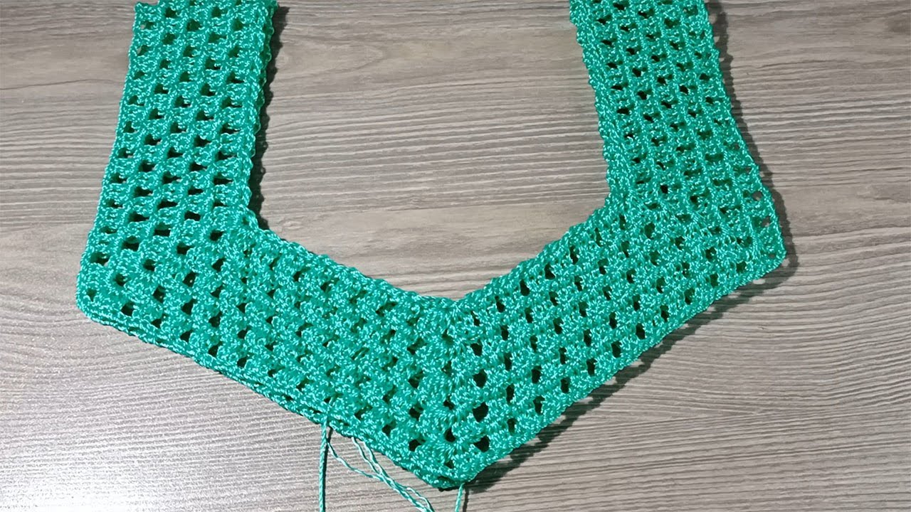 Muestra de dos vueltas para tejer una BLUSA talla grande