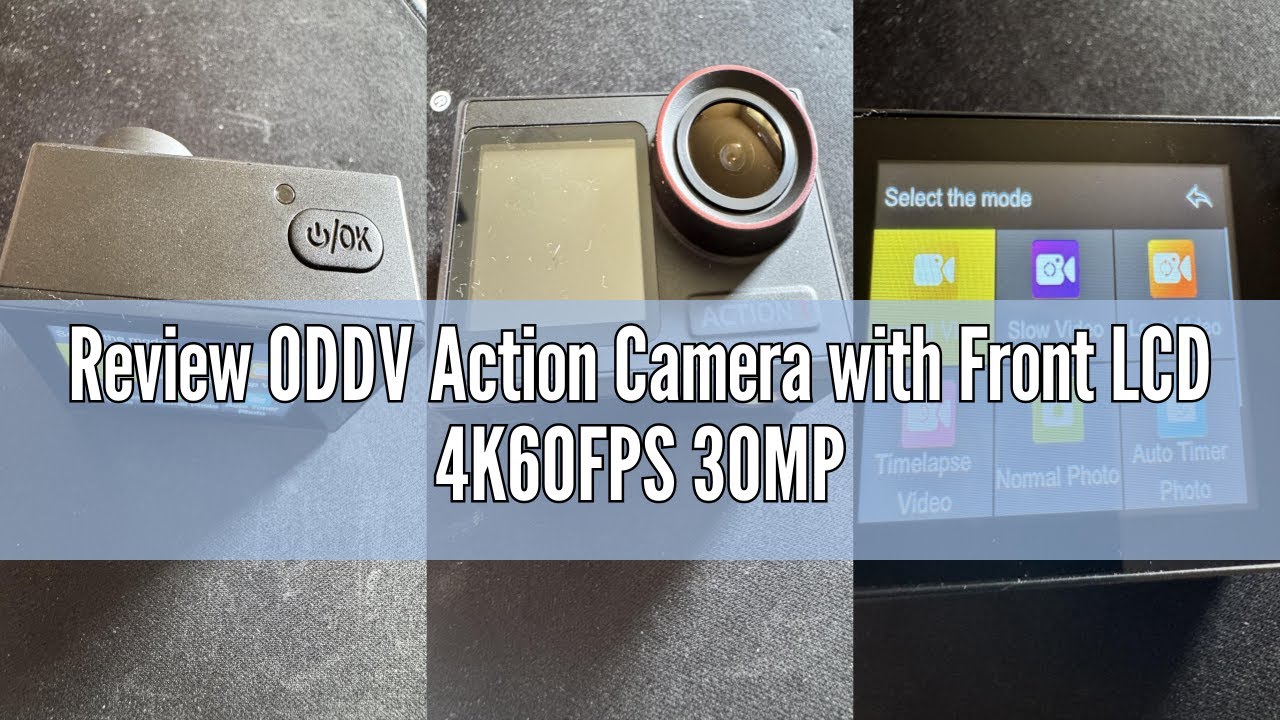 Review ODDV Action Camera with Front LCD 4K60FPS 30MP - YouTube