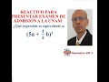 UNAM. REACTIVOS PARA EXAMEN DE ADMISIÓN. ¿Cuál es una expresión equivalente a: (5a + 1/3 b)^3