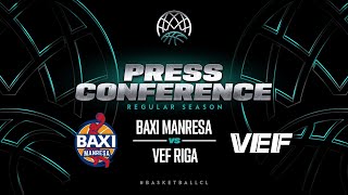 BAXI Manresa v VEF Riga - Press Conference