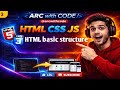Html basic structure #HTMLParagraph#HTMLTutorial#video #viral #arcwithcode #petrol