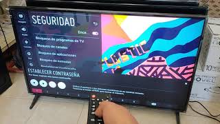 tv LG pide contraseña  (Hard reset con código maestro )