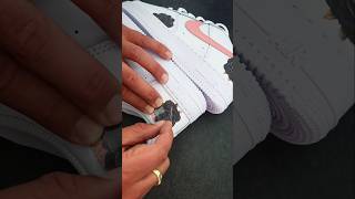 DIY Custom Sneaker lifehack#sneakers #beforeandafter #tutorial #satisfiying