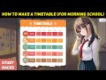 Effective Time Management with a Timetable