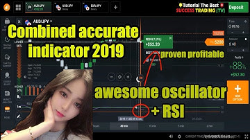 Combined accurate indicator 2019   awesome oscillator + RSI   iq option trading