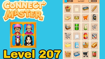 Connect master match puzzle level 207 solution walkthrough 