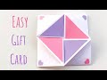 Diy surprise gift card  easy cards to surprise  fun paper craft ideas to make