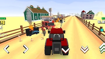 Blocky Farm & Racing Simulator - New Tractor | RACE UPDATE | #Blocky Android / Ios