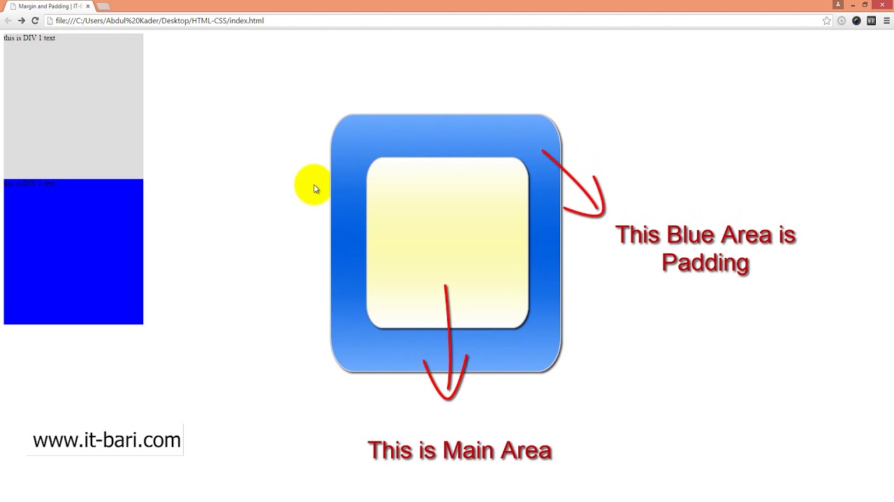 37 Margin Padding IT Bari com Web Design Bangla Video Tutorial - YouTube