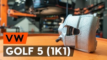 Wie VW GOLF 5 (1K1) Bremssattel vorne / Bremszange vorne wechseln [AUTODOC TUTORIAL]