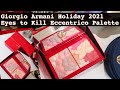 Giorgio Armani Eyes To Kill Eccentrico Palette  Holiday 2021 #eyemakeup #makeupvlog