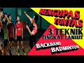 3  Backhand Cross Slice - BADMINTON BACKHAND TECHNIQUES (Indonesian Language)