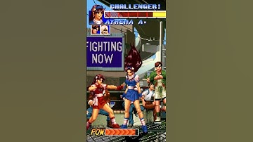 KOF 96 ATHENA ASAMIYA MAXIMUM SUPER MOVES #Shorts