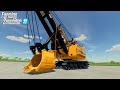 Farming simulator 22  caterpillar 7495 the biggest rope shovel