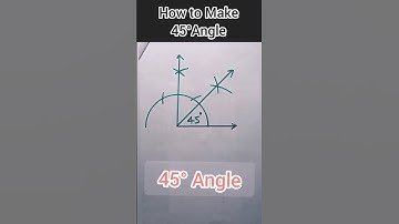How to Make 45 Degree Angle || #Shorts #Ytshorts #maths #cbse #cuet #cgl #ssc