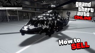 How to SELL aircraft in GTA Online (2024) How to sell Helicopter or Plane in GTA V Online / Pegasus