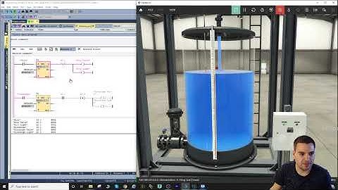 Filling a Tank in Factory IO using Timer OFF delay