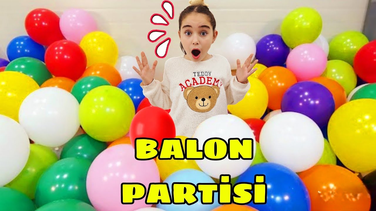 ELİF BALON PARTİSİ YAPALIM!! BALON KOSTÜM YAPTIK PATLADI!! بابا جاب لي بالون - جنى مقداد | طيور بيبي
