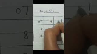 Information #table trick 7# short trick # unique table trick # amazing trick # math tricks # 7 का पहाड़ा # Update