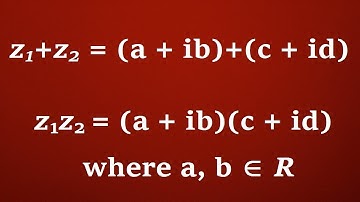 Addition, subtraction, multiplication, division of  complex numbers