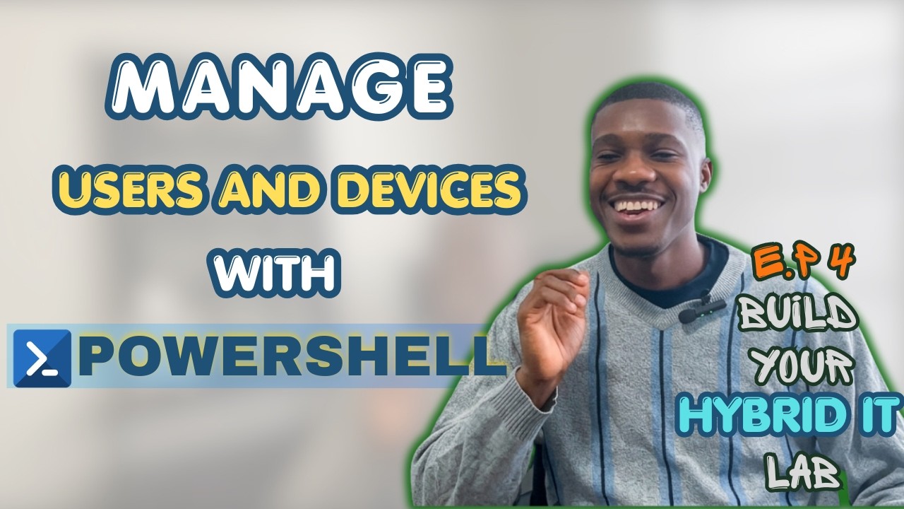 Manage AD Users & Devices with PowerShell + Sync to Entra ID - YouTube