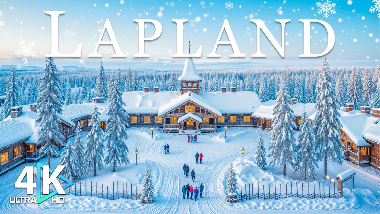 Winter in Lapland 4K | Northern Lights, Arctic Snow & Magical Winter Silence