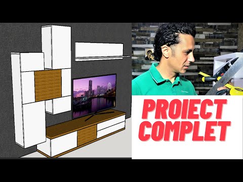 Mobila De Living Proiect 3D SketchUp IncepatoriTutorial