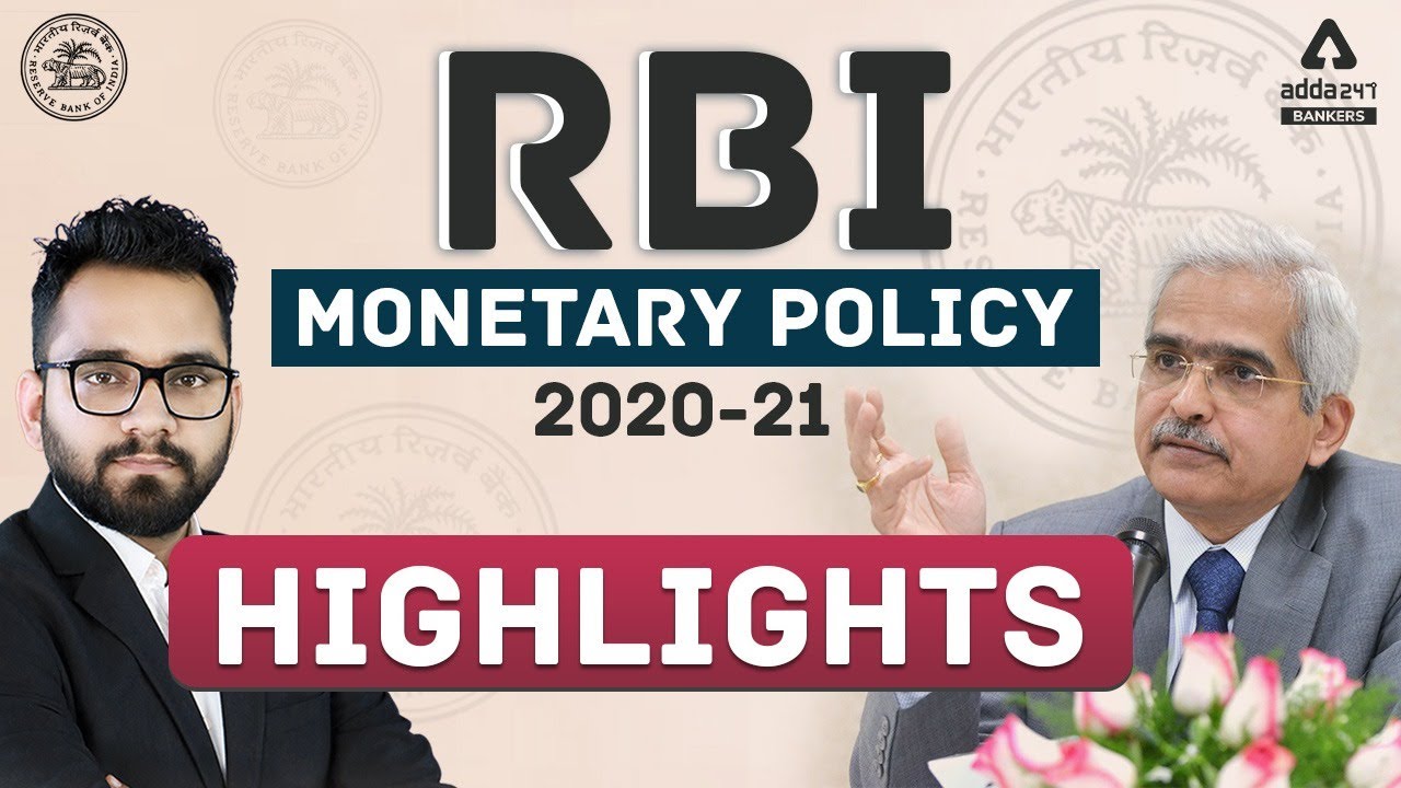 RBI Policy 202021 RBI Policy Highlights Current