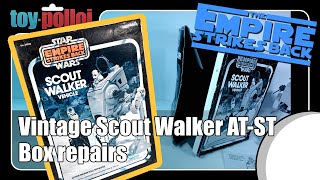 Vintage Star Wars AT-ST Scout Walker Box repair - Toy Polloi