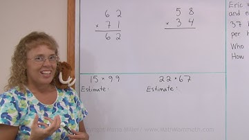 Two-digit multiplication (4th grade) and why we add a zero on the 2nd line