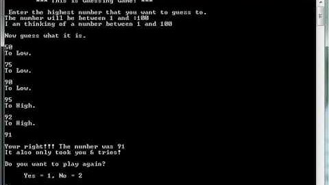 C++ Number Guessing Game