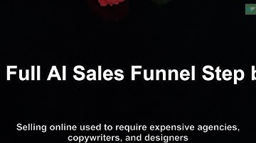 Build a Full AI Sales Funnel Step by Step